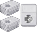 10 Packs 30mm Coin Slab Display Holder, Storage Case for JFK Half Dollar, Clear Acrylic Cases for Coin Organize and Collection, Four-Point Fixation Coin Slab Capsules Protector