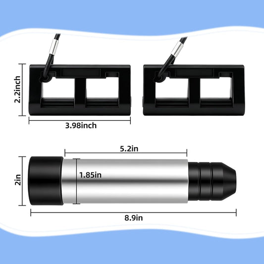 Outboard Motor Support and Hydraulic Steering Lock Set for Boat Transom Stabilization Prevents Motor Wobble & Enhances Trailers Safety