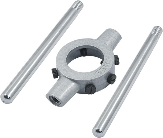 1-1/2 Inch (38mm) Die Stock Handle Wrench, M12-M14 Adjustable Die Wrench Handle Holder, Heavy Duty Round Die Holder