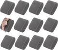 12pcs Bracelet Watch Pillow Velvet Jewelry Display Pillows Cushion Pad Watch Storage Pillow for Watch Box Grey