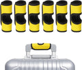 6 Pcs Luggage Handle Wrap, Hollow Neoprene Handbag Grip Cover Protector Luggage Identifiers Suitcase Handle Wraps for Luggage Suitcase Travel Bags, Yellow