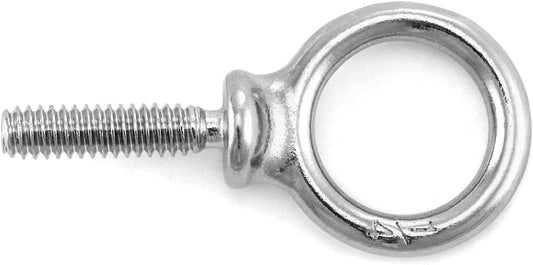 Eye Bolt, 20 Pack 1/4" - 20 x 1 Marine Grade Stainless Steel Lifting Ring Threaded Eyebolt Machinery Shoulder Eyebolts