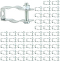 Conduit Hanger with Bolt Features, 1/2 Inch Zinc-Plated Steel, Pack of 50 - Insulated Supports or Threaded Rods for EMT, Rigid Conduits
