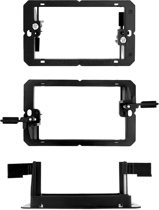Low Voltage Mounting Bracket, 20 Pack 1 Gang Single Gang Drywall Mounting Wall Plate Bracket for Telephone Wires, Network Cables