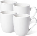 16 oz Large Coffee Mugs Set of 4 Ceramic Coffee Mug White Coffee Cups Tea Cups Idea Gift for Women Men House Warming Gifts New Home Office, 4 Pack (White)