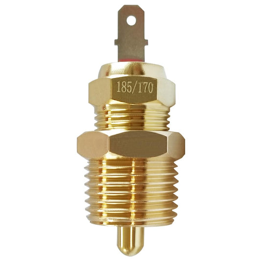 185 to 175 Degree Fan Thermostat Temperature Switch, Electric Engine Cooling Fan Thermostat Temperature Sensor Switch, 3/8" NPT Pipe Thread, Fit for 10" 12" 14" 16" Fan