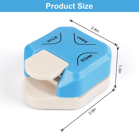 Paper Corner Rounder Punch, Corner Punch Corner Cutter Rounder for Cardstock + Snap Button Kit with Snaps Pliers, 240 Sets Plastic Snaps for Fabric