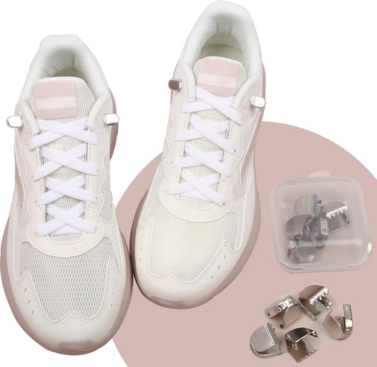 Elastic Shoe Laces for Sneakers, No Tie Shoelaces for Adults and Kids, Flat Tieless Shoe strings