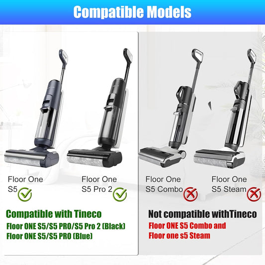 【NOT Universal】【S5/S5 Pro Only】 Replacement Brush Rollers for Tineco Floor ONE S5/S5 PRO Cordless Wet Dry Vacuum Cleaner 【NOT for S5combo & Nor Other Models】