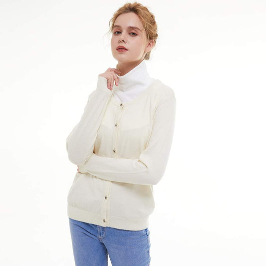Womens Dickies Detachable Turtleneck Collar, Cotton Half Mock Turtlenecks