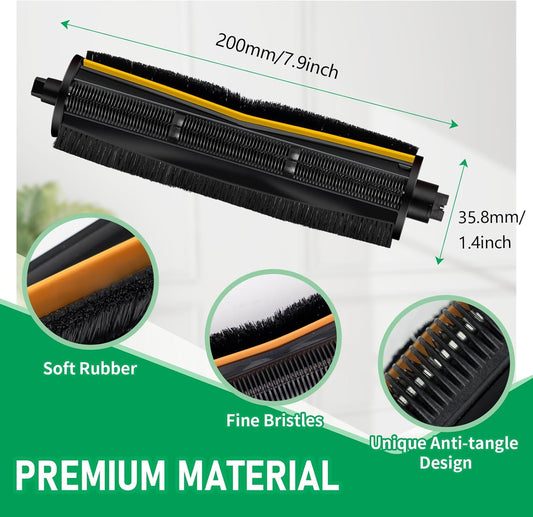 L40 Ultra TriCut Main Brh Replacement Compatible with Dreame X40 Ultra/X30 Ultra/L10s Pro Ultra/L10s Ultra/L20 Ultra | Anti-Hair Wrap Roller | Deep Cleaning for Pet Hair, Carpet & Hard Floor