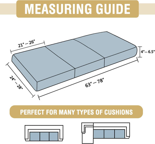 Stretch Mixed-Color Chenille Couch Chion Cover Soft Sofa Covers Individual Seat Couch Slipcover Sets Furniture Protector Seat Chion Sofa Cover (3 Piece Sofa Chion Covers, Taupe)