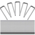 40 Pieces Plantation Shutter Repair Kit Replacement Louvers Staples Window Blind Tilt Rod Operable Plantation Silver Missing Metal Indoor Louver Staples Tools Repair(0.6 x 0.19)