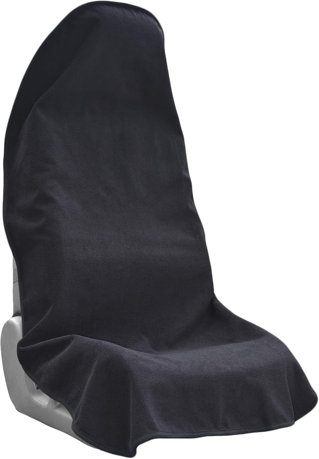 Car Seat Covers Universal Car Protective Front Seat Covers Washable Non-Slip Seat Protectors for Gym Workouts,Waterproof and Sweatproof Towel Seat Covers for Cars,Trucks, Jeeps (Black).