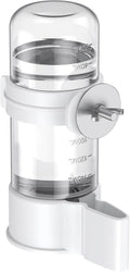 Bird Water Dispenser, Automatic Water Feeder, Plastic Cage Water Dispenser, White Parrot Waterer for Small Parakeet Cockatiel Budgie Lovebirds (Not Fit for Food Feeding)
