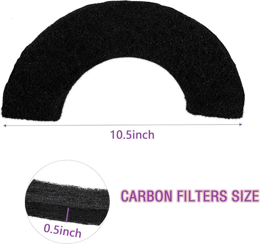 8 Pack Carbon Filters Compatible with Litter Robot 4, Activated Charcoal Cat Litter Box Filters Replacement to Absorb Odors Litter Box Deodorizer Controls Moisture and Keep Home Fresh