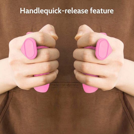 Weight Lifting Grips - Rubber Anti-Slip Workout Grips, Ergonomics Hand Protector Gloves for Gym Training and Exercise, Dumbbell, Bar Pad, Pull Up Men Women, No Sweaty (Red)