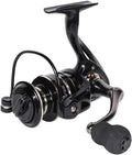 Spinning Reel, Fishing Reel,NX2000-NX7000 Series, Right/Left Handle, EVA Grip, Corrosion-Resistant, Aluminum Spool, Black