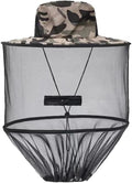 1Pack Anti-Mosquito Mesh Fishing Cap, Mosquito Head Net Hat with Removable Hidden Netting,for Outdoor Hiking Gardening Beekeeping