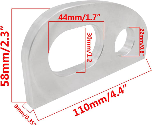 Aluminum Bow Eye,Buckle Rope Hole Marine Boat Eye Tie Off Docking Anchoring Fishing Duck Rowboat Jon Hardware Fittings