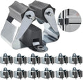 Petluno Broom Holder - Tool Holder Broom Wall Mount System Multi Wall Holder Mounting System Garden Tools Set Including Fixing Hardware (blue) grey 6