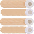 80 Pieces of Nipple Covers Breast Pasties Comfortable Adhesive Bra Disposable Satin Petals Pasties for Women Beige