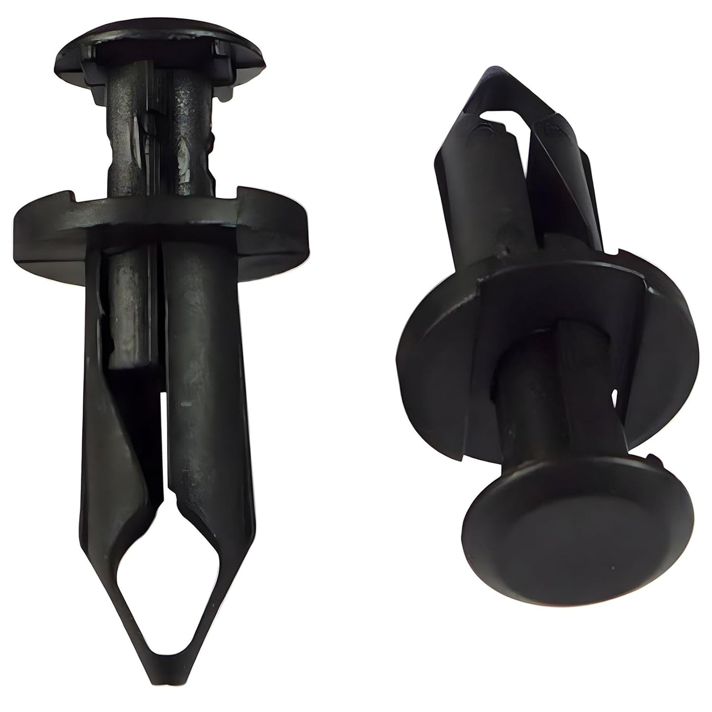 Pack of 100 Replacement for Can Am 293150089 ATV UTV Fit 8mm 5/16 inch Hole Fender Rivet Plastic Clip Push Pin Splash Guard Body Panel Retainer Motorcycle Black Nylon Fastener for Bombardier