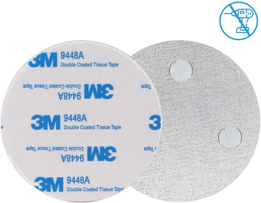 Magnetic Smoke Detector Sticky Pads Magnetic Adhesive Pads 3PCS Magnetic Smoke Alarm Fixing Mount No Drilling Magnet Holder Installation Tool for Smoke Fire Alarms Detector