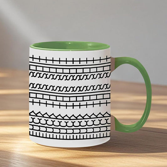 Fuck This Shit Mug, Hidden Tea Cup, Hidden Message Coffee Mug, Funny Creative Ceramic Coffee Lover Gift, Unique Humor Adult Drink Cup for Work Bestie, Friend, Coworker (Green-350ML)