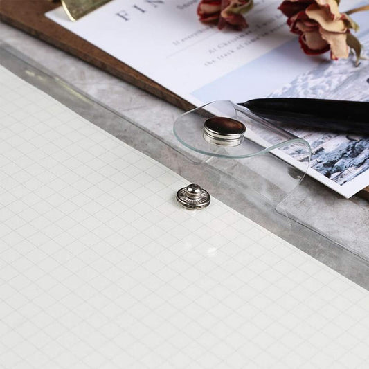 1Pc Transparent PVC Clip File Folder Loose Notebook Sheet R-ing Binder Diary Agenda School Office Supplies