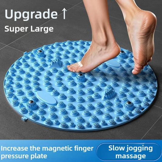 Foot Massager Mat,Relaxation Massage Mat Feet Massage Pad,Foot Reflexology Stone Pad,Ergonomic Acupressure Mat for Feet Relaxation,Portable Massage Tool for Walking & Long Sittin (Purple 37CM)