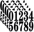 4 Inch Numbers Sticker, (0-9, 5 Sets) Modern Number Vinyl Waterproof Number Self Adhesive Sticker for Signs, Door, Cars, Trucks, Home, Business, Address Number (4 inch)
