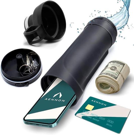 Plastic Water Cup Diversion Water Bottle Travel Home Hidden Spot Cash Card Key Bottom Compartment Storage Bottle