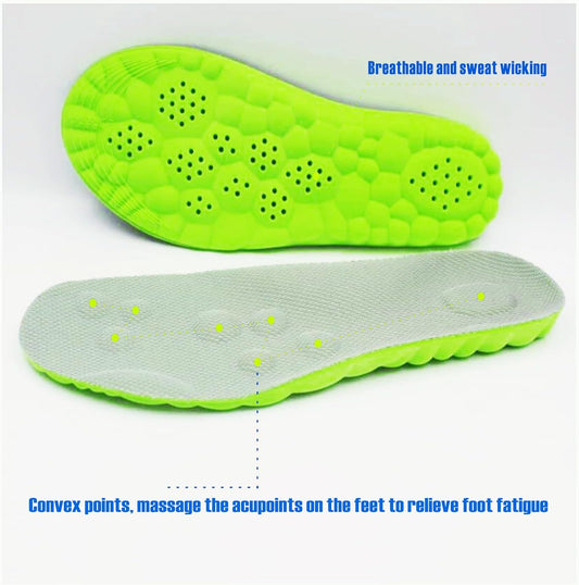 sneaker insoles memory foam replacement insoles with Excellent Shock Absorption and Cushioning for Men and Women Comfortable Feet Relief Insoles (Men US 7.5-10 Women US 8-11, 1 pair)