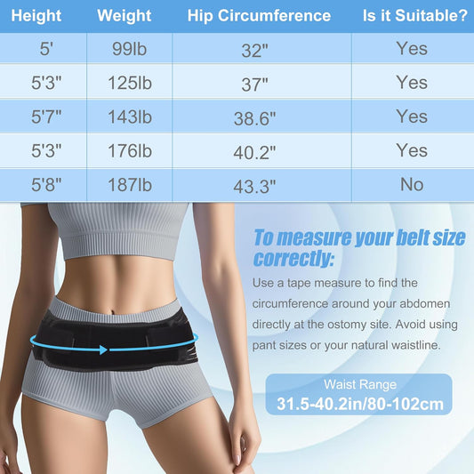 Sacroiliac SI Joint Hip Belt for Sciatica, Lower Back, Leg & Pelvic Pain Relief - Adjustable Sacroiliac Belt Support Brace for Women and Men (Black)