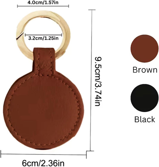 2-Pack Magnetic Hat Clips for Travel | PU Hat Clip Holders for Sun Hats & Wide-Brim Hats | Hands-Free Bag Accessory | No Marking (Black & Brown)