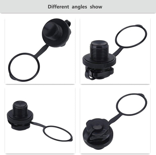 2Pcs Inflatable Boat Valve, Spiral Air Plug for Kayak, Raft, Air Mattress - Replacement Screw Boston Valve for Rubber Dinghy, Pool Airbeds
