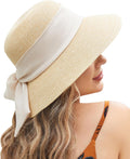 Sun Hat Womens Wide Brim Foldable Straw Hats Beach Sun Hats for Women Floppy Summer Hats UPF 50+
