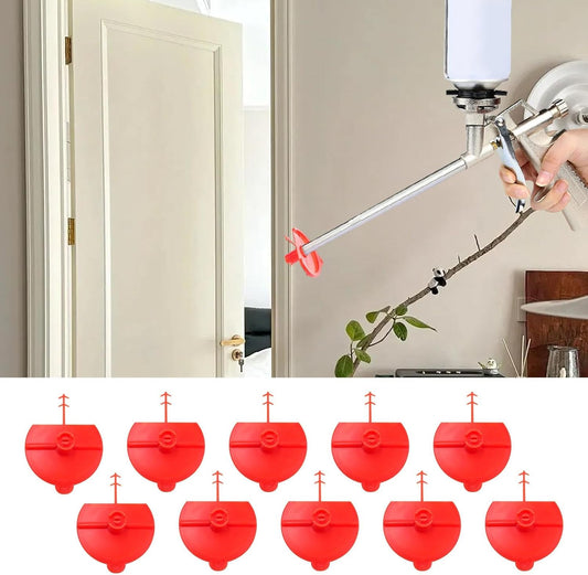 Flat Sprayer Nozzle | 10X Flat Fan Foam Sprayer Nozzles - Glue Caulk Nozzle, Professional Reusable Spray Foaming Jets for Foam Expansion Vertical and Ceiling