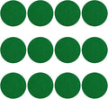 12 Pack Self Adhesive Air Hockey Mallet Felt Pads, Green, 94mm (green-12 Pack)