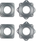 4 Pack 2.8 Inches Lazy Susan Turntable, 5/16 InchesThick & 100 LB Capacity,Silver