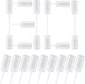 80 pcs Round Shape Clear Push-Up Cake Pop Shooter (Push Up Pops) Plastic Containers with Lids, Base & Sticks