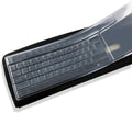 Clear PC Desktop Keyboard Cover, Universal Silicone Protector Skin for 104/107 Keys, Ultra-Thin, Waterproof, Dustproof, Anti-Slip Fits Most Standard Keyboards