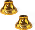 Buddhist Offering Plate Tray base with Golden Lotus Design - Serving for Fruit Offering, Home Dining,Temple Rituals( 2-Pack Base) 2PCS Base