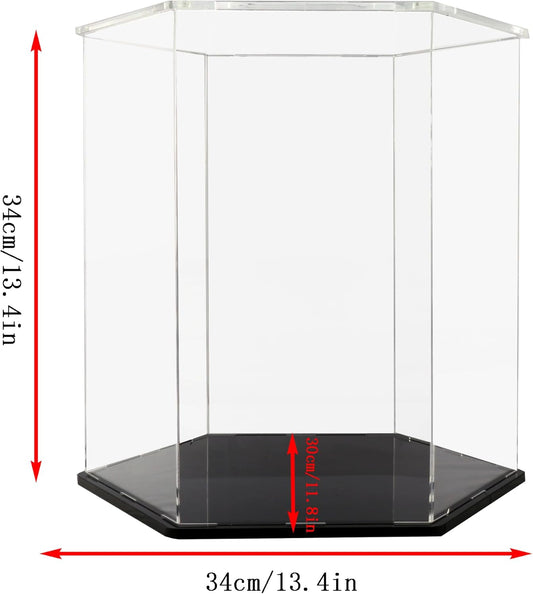 Basketball Display Case,Soccer Ball case, Acrylic Collectible Case, Soccer and Volleyball Collection Sports Souvenir Box (13.4 in X 11.8 13.4 in)