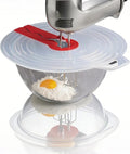 12 Inch Mixing Bowl Splatter Guard, Silicone Hand Mixer Shield Splash Guard Anti Cover for Baking & Cooking
