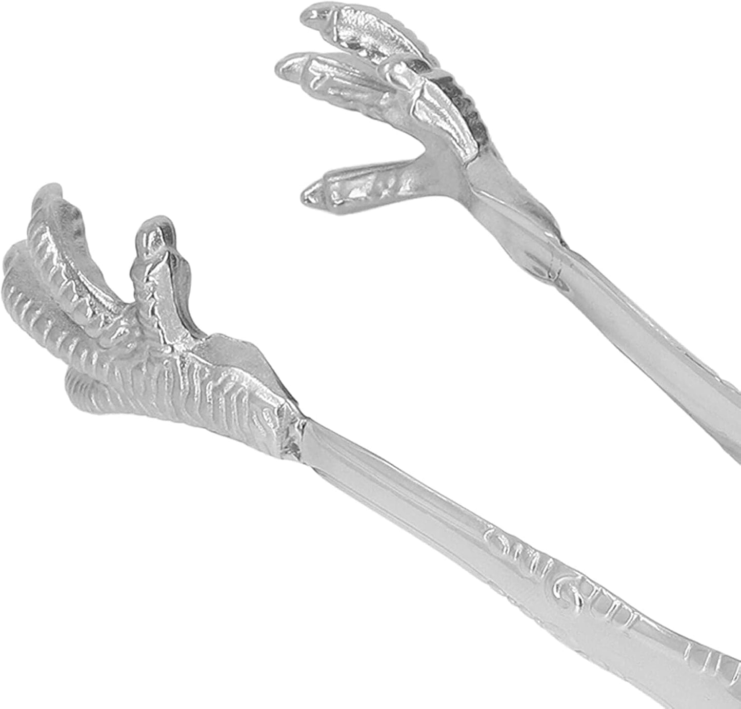 Stainless Steel Claw-Style Ice Tongs, Bar Hockey Special Eagle Claw Shape Tongs Serving Chicken Feet