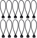 12 Black sailcloth bungee balls for banners - sailcloths - pavilions - tents - bungee hooks - stalls - flagpoles.