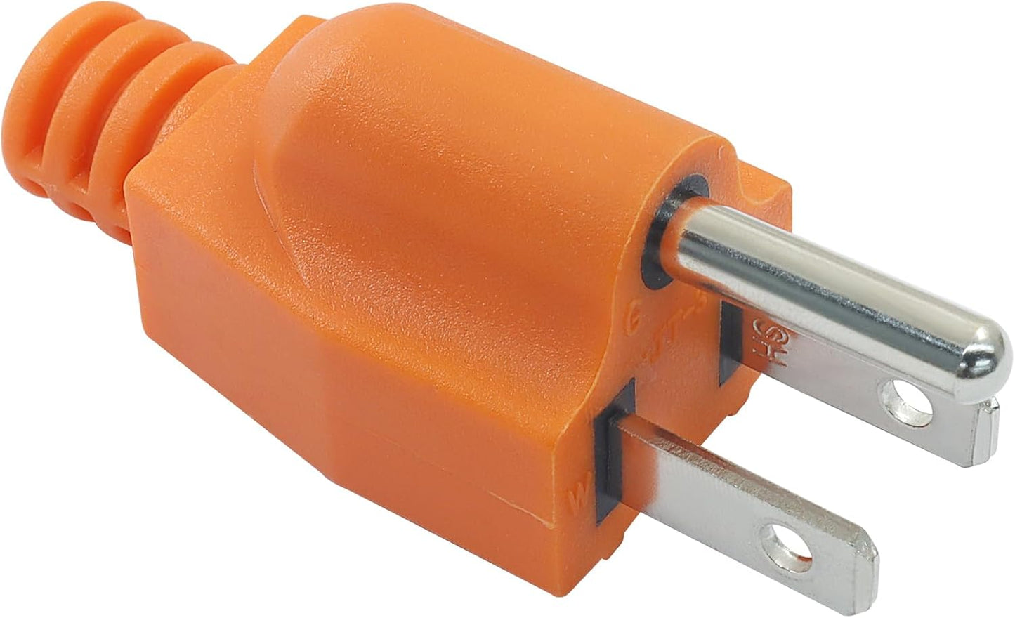 Biaungdo 1 Pack Neutral Ground Bonding Plug for Portable Inverter Generator, Surge Protector Ground Plug with Floating Neutral on RV Generator for Open Ground Error(Orange)
