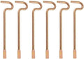 Bedroom/Bathroom Door Steel Emergency Release Tool Compatible with Kwikset Interior Levers and Knobs (6), Gold Color
